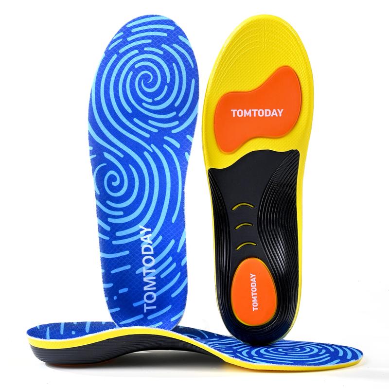 Shock Absorbing Performance Insoles for 230+ Lbs Men - High-Tenacity PU, Durable High Arch, Fast Plantar Fasciitis Relief, Anti-Fatigue Insoles & Heel Liners, Flat Feet Support, All-Day Standing Comfort, All Season, Daily Use for Athletic Work Boots 5203