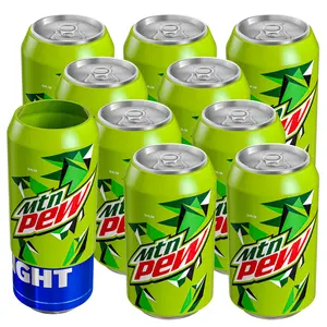 BEERSKIN Silicone Can Cover (Yellow Green) - 10 Pack Silicone case disguises any drink in a standard can as a soda drinkware accessories
