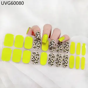 Y2K Vibes Neon Leopard Semi-Cured Gel Nails | Salon Quality DIY