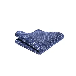 Navy Blue Pattern Pocket Square