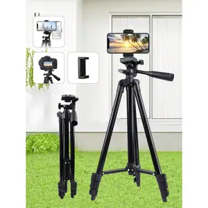 Professional Tripod Stand w/360 °   Head & Quick-Release Phone Clamp |   Lightweight Aluminum for iPhone, Android, DSLR, Projector |   Wireless Remote for TikTok/YouTube & Live Streaming |   Portable Content Creator Kit Camera Smartphone