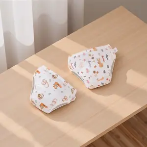 2pcs Cute Cartoon Animal Diaper Pants, Reusable Unisex Baby Nappies, Comfortable Breathable, Leak-Proof for Beach Spa Pool, Night Use