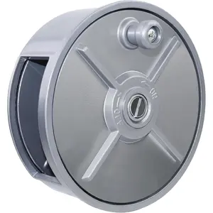 Tie Wire Reel Coil Holder Wheel, 6.25" Lightweight Aluminum Tie Wire Reel Wheel with Rewind Knob &Built-in Belt Loops,Left Handed and Right Handed, Great for Ironworker Rebar Worker