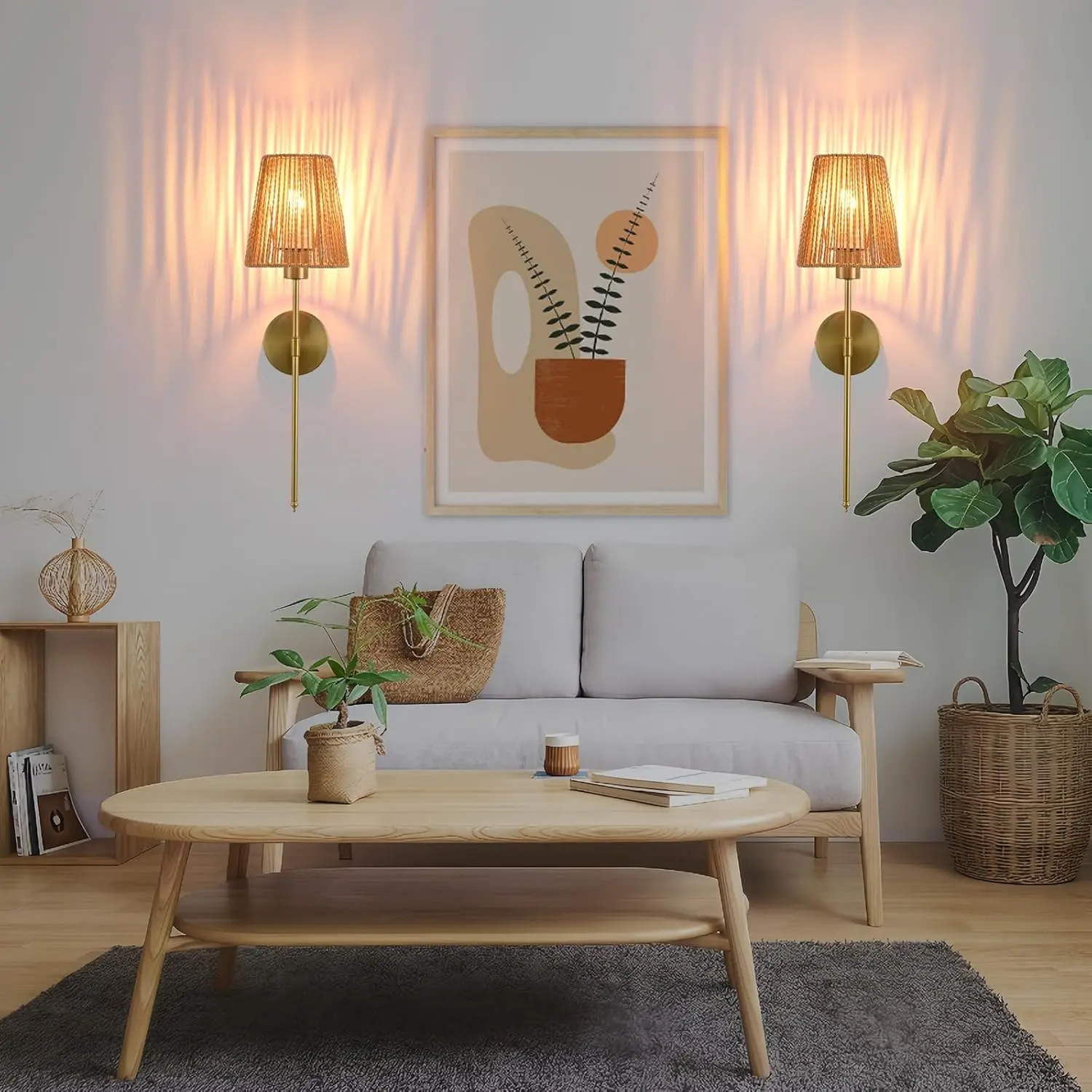 2-Piece Contemporary Wall Sconces Set, Battery-Powered Rechargeable Cordless Fixture with Dimmable Bulb, Remote Control, Adhesive Backing, No-Drill Renter-Friendly Mount for Bedroom, Indoor Home Decor