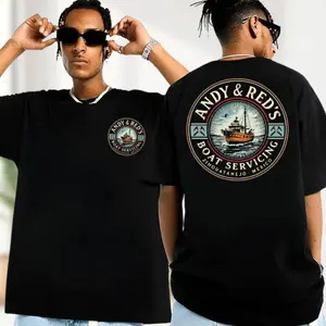 Andy & Red's Boat Servicing Shirt, Vintage 90s Movie Shirt, Andy and Red’s Boat Rentals Zihuatanejo Mexico Shawshank Shirt
