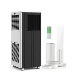 GAOMON 8000 BTU Portable Air Conditioner, Complete Window Kit & Remote Included - Easy Setup, Cools 350 Sq. Ft Rooms, 24-Hr Timer, Sleep Mode, Quiet Operation, Black