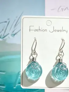 Teardrop Mason Jar Earrings for Women, Retro Waterdrop Design, Copper Earring Posts, Boho Vintage Style, Perfect for Weddings and Parties