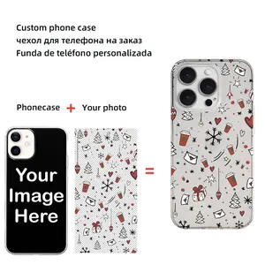 Customized transparent Soft Phone Case for iPhone 17 16 15 14 13 12 Pro Max Plus Soft Cover Personalized Design DIY Photo