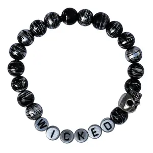 Haus of Furey Spooky Kandi Bracelets Stackable Letter Bracelets cute bracelet