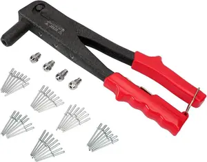 Heavy Duty Riveter Kit, Professional Pop Rivet  with Assorted 120 Rivets