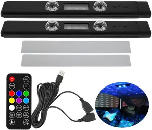 Car Interior Ambient Colorful LED Strip Light with Remote Control, Starry Ceiling Light, Multi-Color Options, USB Rechargeable, Music Sync Feature Starlight Roof Automotive