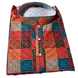 Mens kurta set with sequence work Floral