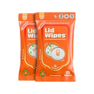 Lid Wipes | Safety Cleans Grime & Germs OFF Canned Beverages, Reusable Cups and more!
