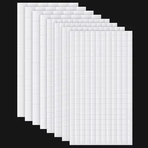 Outus 8 Sheets Foam Dots Squares 3D Pop Foam Squares Dual-Adhesive Mount for Halloween Christmas Scrapbook DIY Crafts Office Supplies, 2 Sizes Outus
