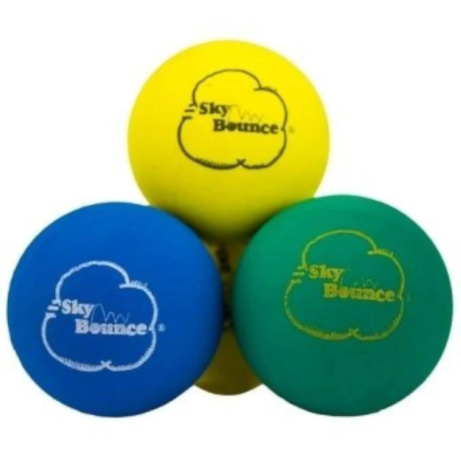 Sky Bounce Color Rubber Handballs for Recreational Handball, Stickball,