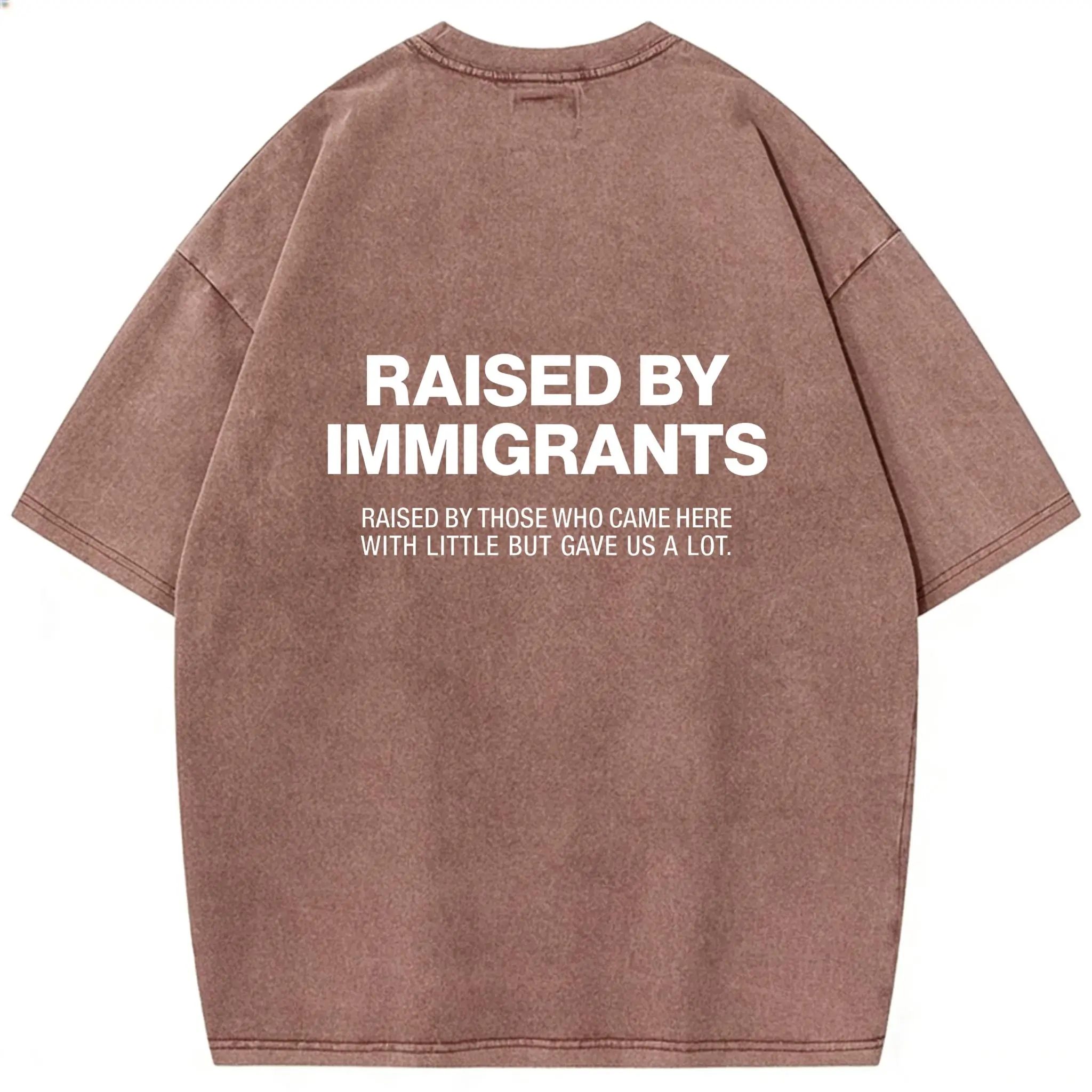 Washed Cotton Tee-Coffee