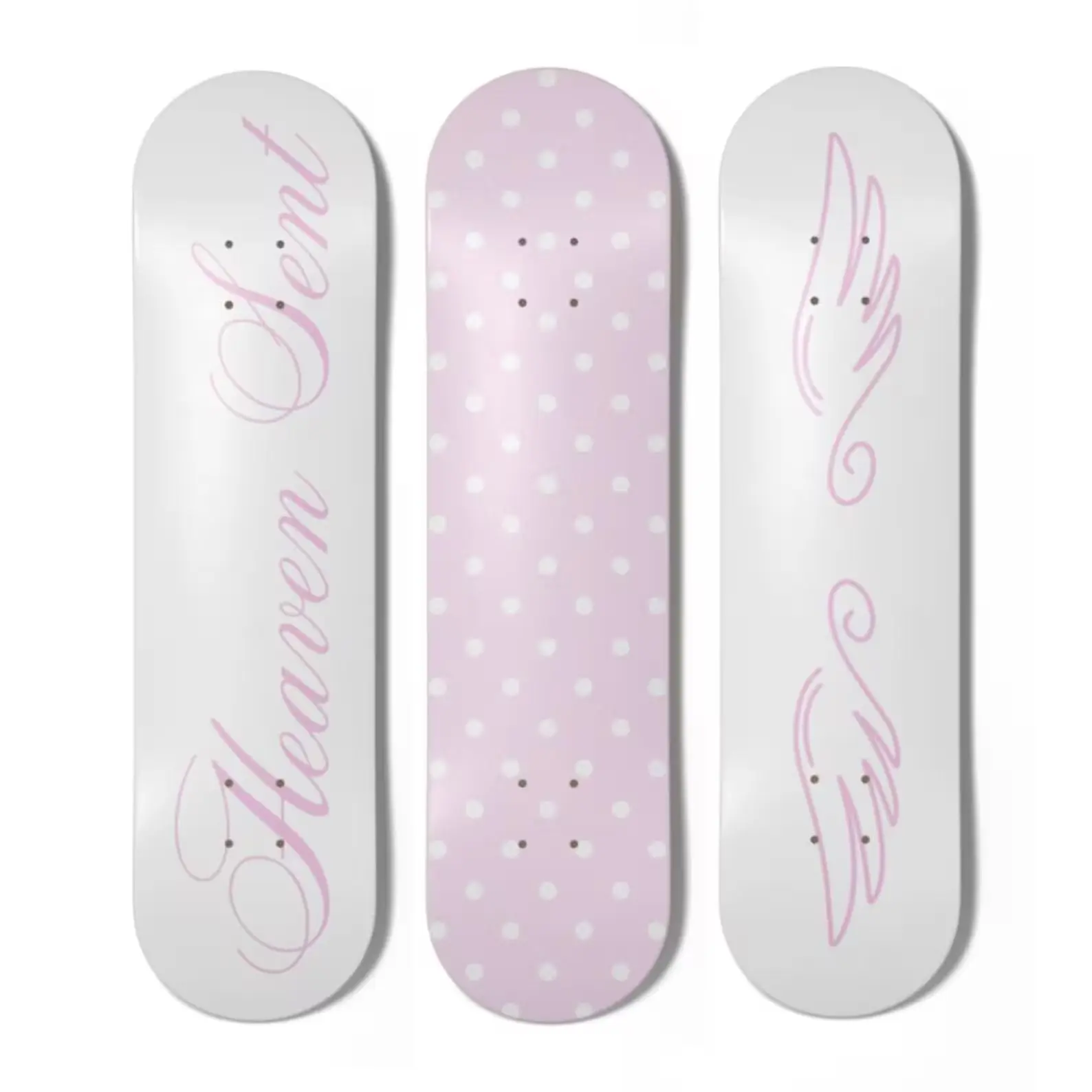 Pink Polka Dot Skateboard Set Pink Polka Dot Skateboard Set