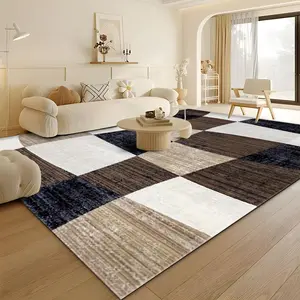 Geometric Pattern Floor Mat, 1 Count Non-slip Floor Carpet, Decorative Area Rug, Home Decor for Living Room Bedroom, Dirt Resistant Floor Mat