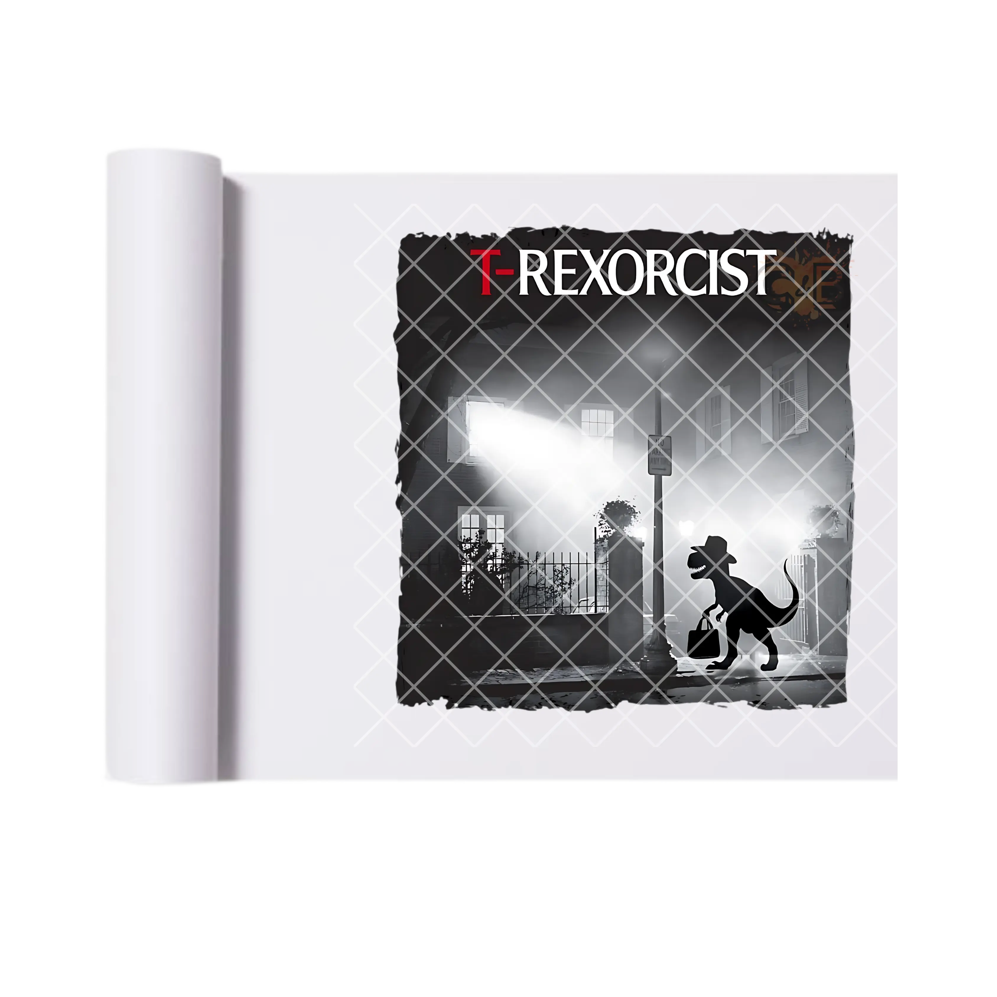 T-Rexorcist film DTF Transfer for t shirts