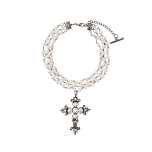 SILVER CROSS NECKLACE