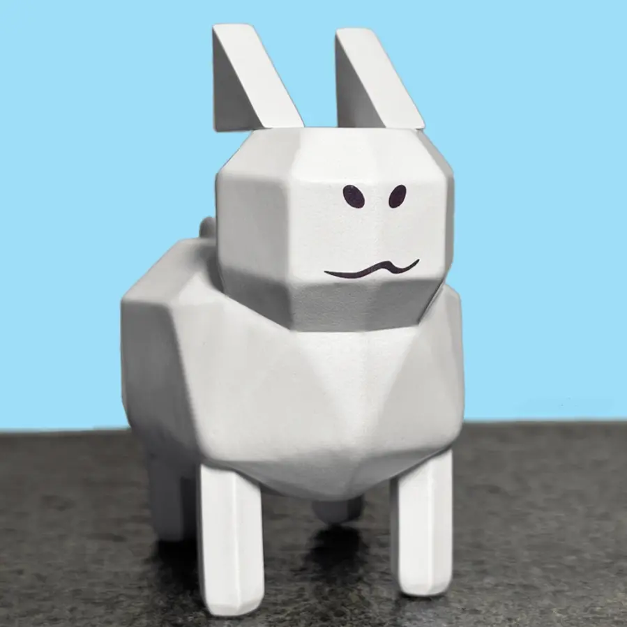 Gubby 3D Printed Resin Figurine - Forsaken Inspired Retro Action Figure, Home Decor, Ideal Gift for Roblox Fans, Desktop Ornament