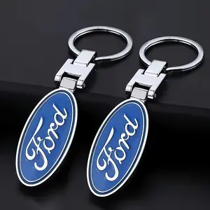 Car Badge Keychain, Lightweight Keychain, Zinc Alloy Keyring Pendant For Ford Mustang Focus Ranger Explorer Fiesta Expedition Mondeo Escape Fusion Kuga EDGE KA S-MAX Galaxy Bronco Ecosport Maverick PUMA Tourneo F150 F350 F250 C-MAX