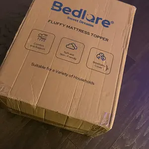 【BEDLORE】Bamboo Cooling Mattress Topper with Fitted Sheet, Thick Luxury Comfort Layer, Breathable & Soft on Skin, Deep Pocket Design, Machine Washable, Ideal for Bedroom & Home Use HomeEssentials