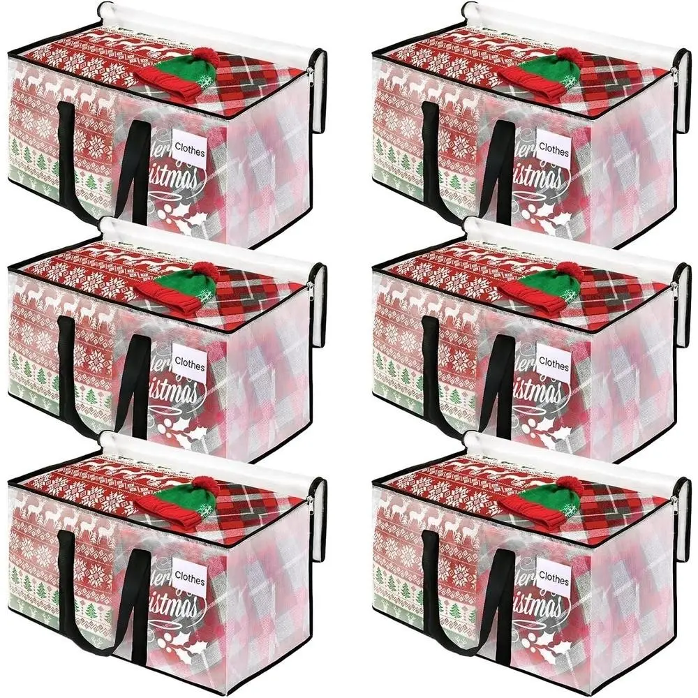 Transparent Moving Bags, Large Size Home Storage Bag with Durable Handles and Zipper, Portable Clothes Organizer, Ideal for Efficient Moving Essentials