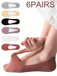 women's solid non-slip invisible socks, casual soft comfy breathable socks for daily wear, multipack low cut socks for women, socks for women, socks ankle, socks set
