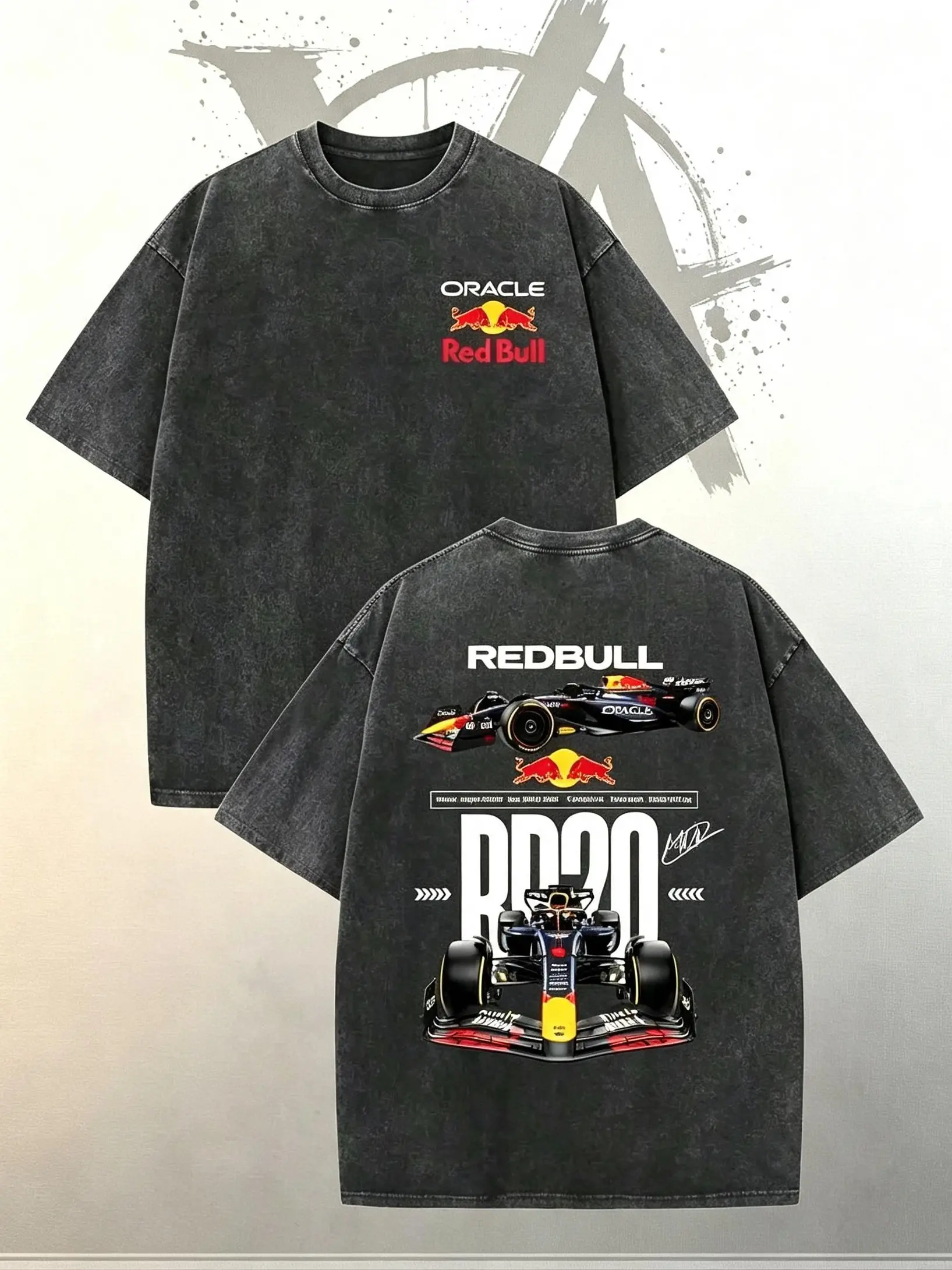 [AVT]Vintage Washed Double-Sided Racing Graphic Tee|Unisex Crew Neck Cotton Tshirt,Starboy Casual Streetwear,unisex racing play classic car show, muscle car guy meet part lover,casual regular fit car merch,high-performance equipment tee,dirt bike fan gift