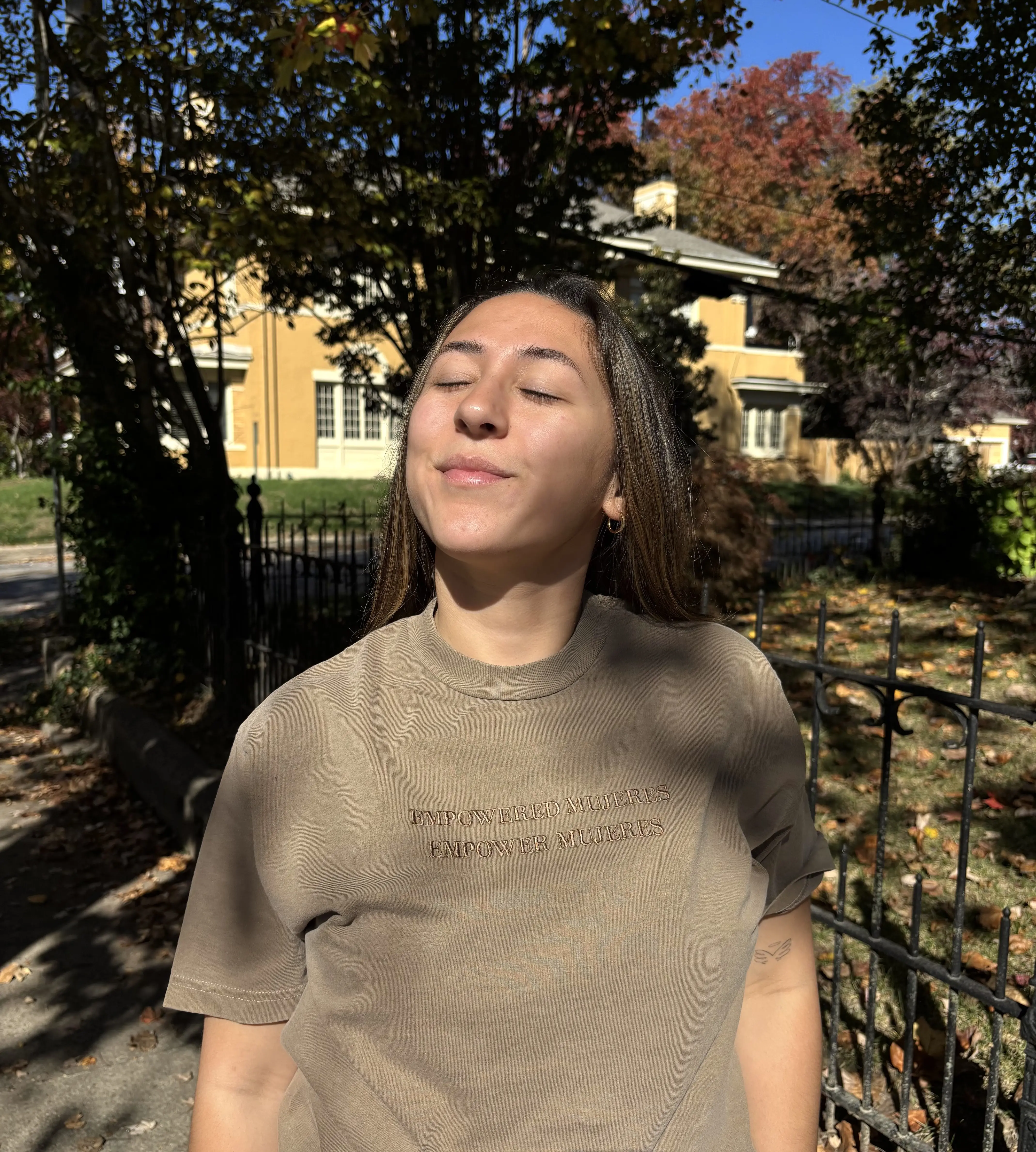 'Empowered Mujeres, Empower Mujeres' Brown Shirt