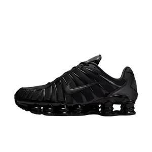 Nike Shox TL Men's Shoes Black/Metallic Silver/Light Lemon Twist Multi-Color Round Toe Laces All Seasons Breathable Mesh Upper
