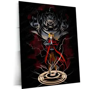 Anime Metal Poster | Fullmetal Alchemist – Alphonse Elric Metal Poster | Anime Armor Wall Unframe 05