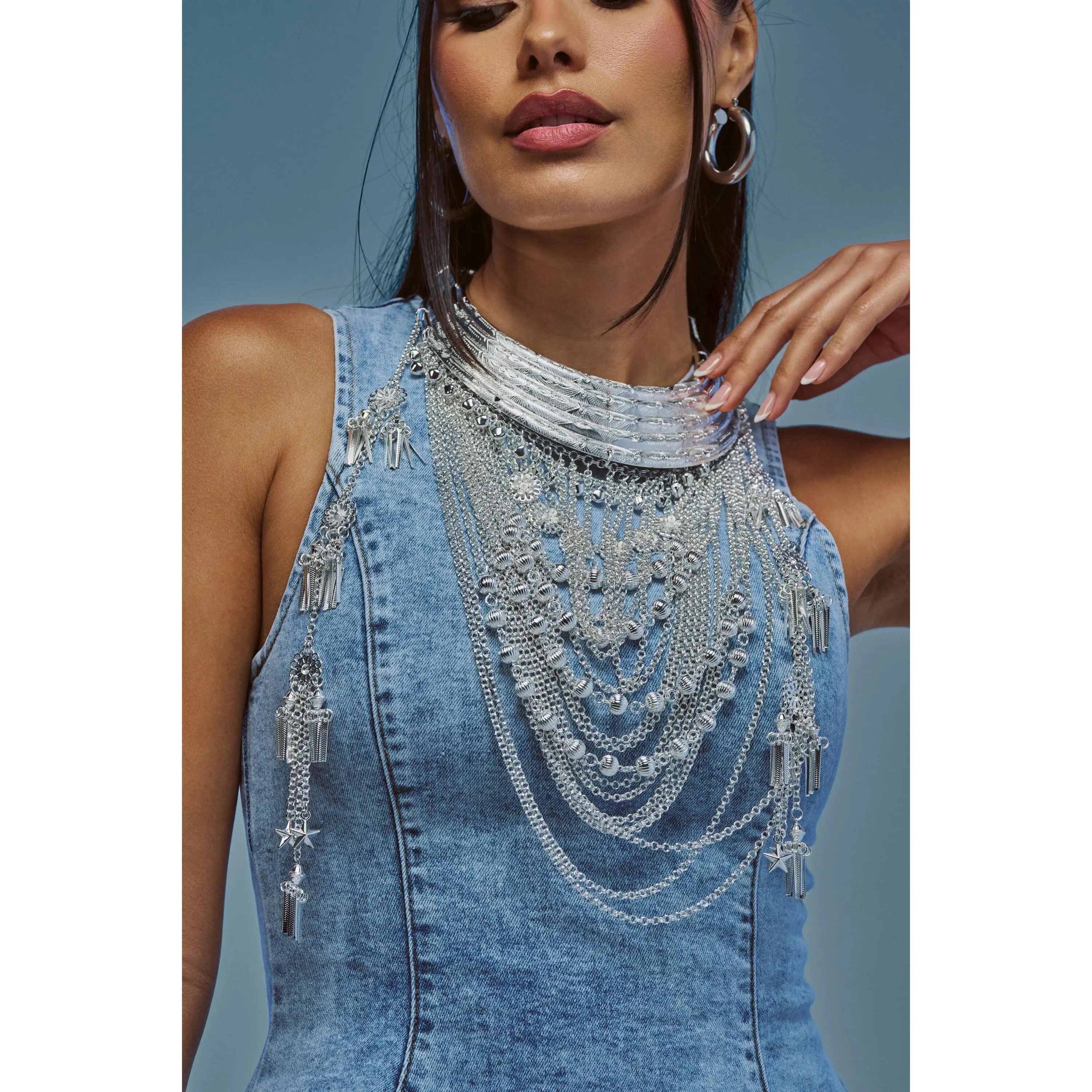 REALLY RUN THIS STATEMENT NECKLACE