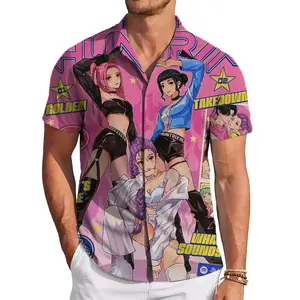 Demon Hunters Kpop T-shirt, Huntrix Women's Hawaiian shirt, Kpop Idol Group, Mira, Rumi, Zoey, Demon Hunter Products, Huntrix Fan Gift hawaiian shirt, Summer Wear, Outdoor or Home Wear