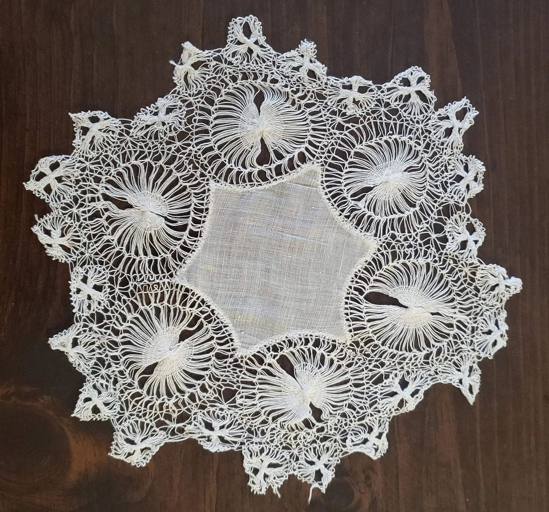 Vintage Small Handmade lace Doily