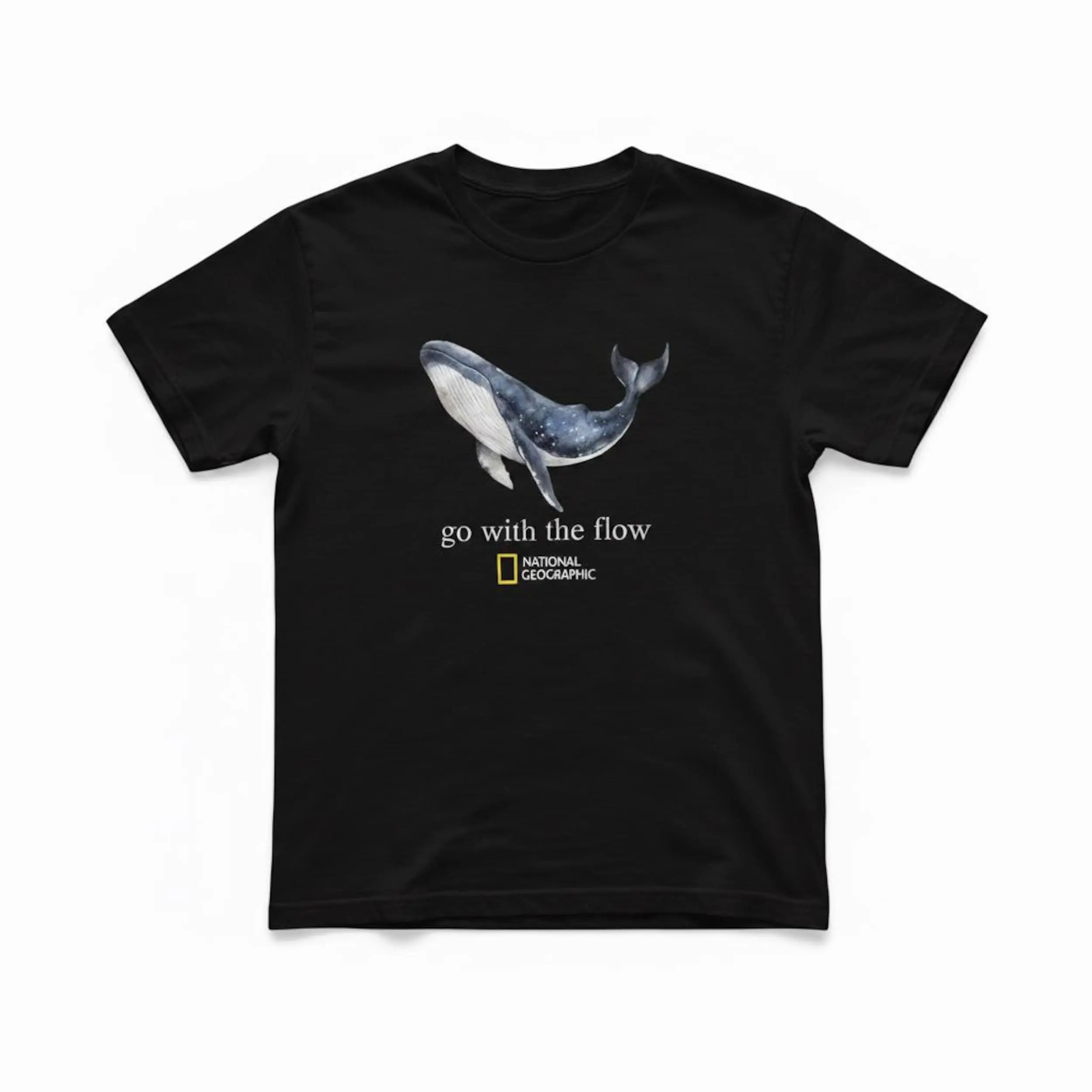 National Geographic Blue Whale Y2k Graphic Tee, Blue Whale Fish Animals Unisex T-Shirt, Perfect for Fans