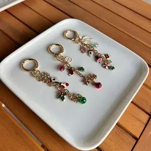 Christmas Kindle Charms with Custom Initial Custom Initial Keychain for Her Holiday Gift for Her E-reader accessories