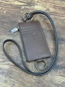 Pre-owned DOLCE & GABBANA As Seen On Screen As Seen On Screen BDG9 Brown Leather Lanyard Cardholder