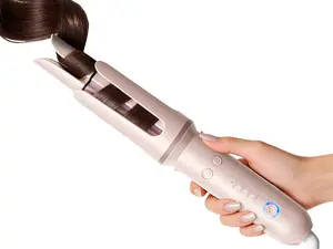 Myhox(Minhuang) - Upgraded Automatic Rotating Curling Iron, Long-Barrel 1-Inch Ceramic Curler for Long Hair, Beginner-Friendly Comfort, Valentines Day Gift, Gift Box Ready Hair Curling Wand; Hair Curlers; Bounce Curl Beauty; Everyday Essentials