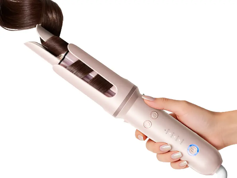 Myhox(Minhuang) - Upgraded Automatic Rotating Curling Iron, Long-Barrel 1-Inch Ceramic Curler for Long Hair, Beginner-Friendly Comfort, Valentines Day Gift, Gift Box Ready Hair Curling Wand; Hair Curlers; Bounce Curl Beauty; Everyday Essentials