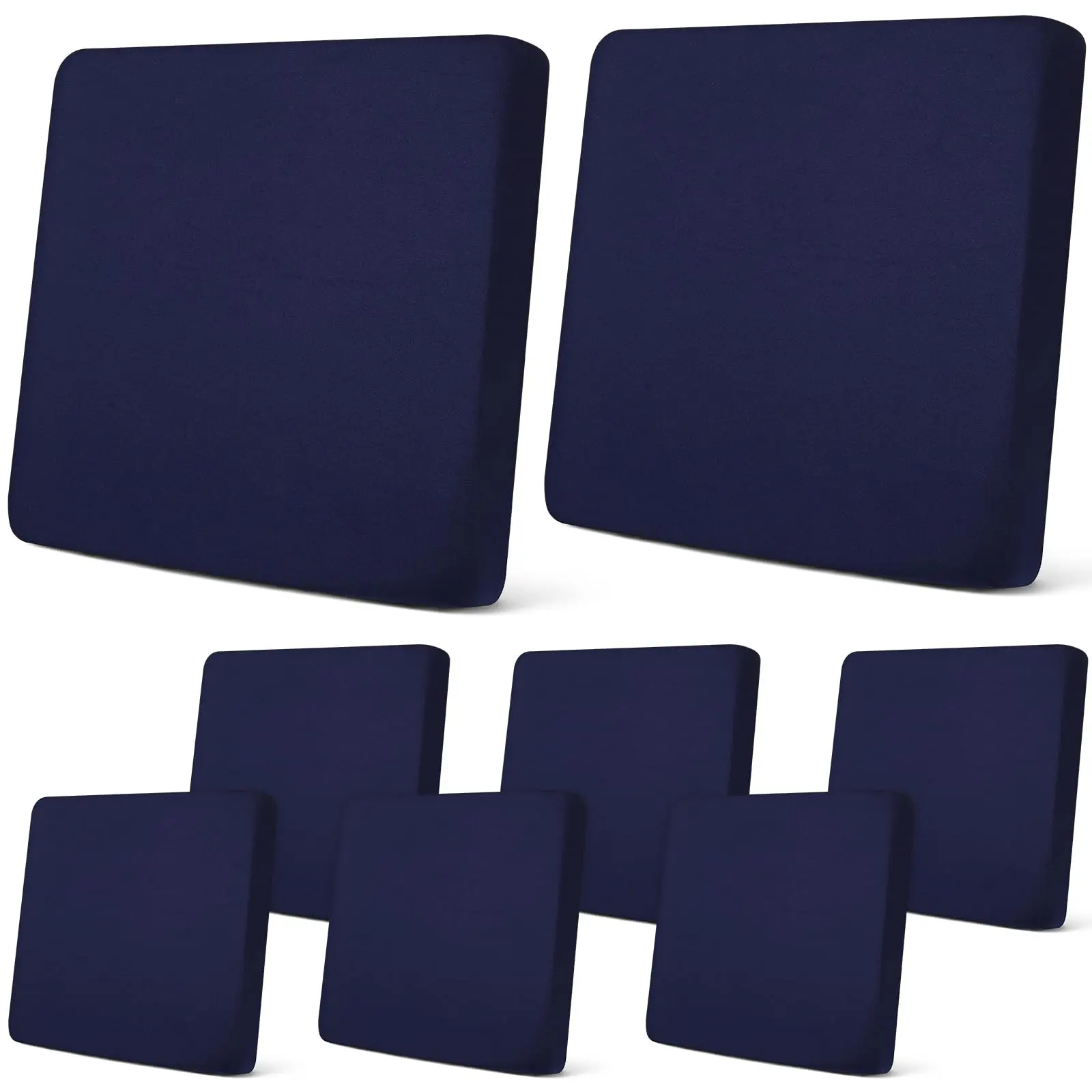 8 Pcs Navy Blue