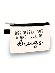 Funny Zipper Coin Purse, Humorous Storage Bag, Casual Style, Perfect Gift for Friends Who Love Jokes, Daily Use, All Seasons
