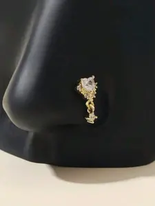 Fashion Heart Nose Stud Jewelry for Women, Small Size Stainless Steel Nose Ring, Perfect Gift for Valentine's Day, Mother's Day, Nose Piercing Jewelry