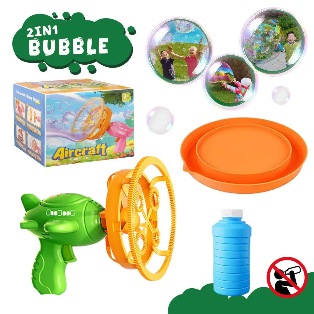 Clearance Sale Airplane Bubble Machine for Kids, Limited Stock Until Sold Out, ABS Portable Bubble Blower Toy, 1000+ Bubbles Per Minute, Safe Bubble Maker for Birthday Parties, Outdoor Play, Summer Fun, Boys Girls Gifts