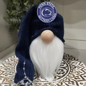 Penn State Light Up Gnome - Whimsical Glass Figurine for Home Decor