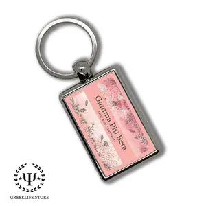 Gamma Phi Beta Keychain Rectangular