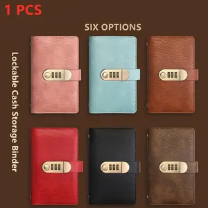 Password Lock Cash Savings Book, Large Capacity Money Folder, Storage Bag, Protection Case, Financial Management, New Design, Office Organizer, Savings Challenge Planner