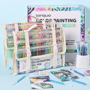 168 Color Handwriting Gel Pen Set, 0.6mm Neutral Point, Ballpoint Eyeliner Marker, Coloring Kit, Multipurpose Art Supplies, Ideal for Vibrant Writing and Sketching