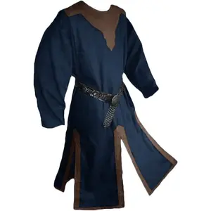 Runcati Mens Medieval Costume Renaissance Templar Tunic Viking Knight Pirate Vintage Warrior Halloween LARP Tops